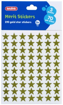 Kadink-Merit-Stickers-210-Pack-Gold-Stars on sale