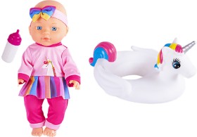 Lunabebe-29cm-Baby-Doll-with-Unicorn-Floatie on sale