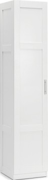 NEW+H%26amp%3BG+Single+Door+Tall+White+Cabinet+180x39x39cm