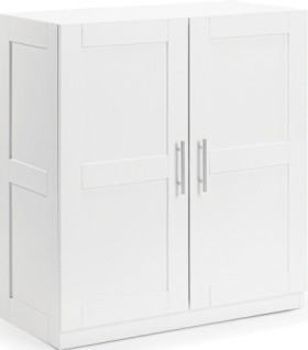 NEW+H%26amp%3BG+2+Door+White+Low+Cabinet+89x39x80cm