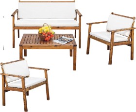 Wooden+Outdoor+Setting+4+Piece