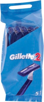 Gillette+2+Twin+Razor+5+Pack