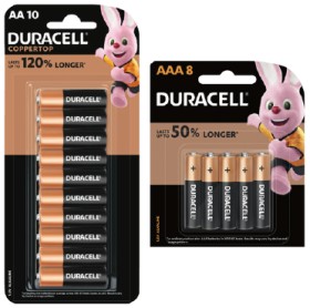 Duracell+Coppertop+Batteries+AA+10+Pack+or+AAA+8+Pack