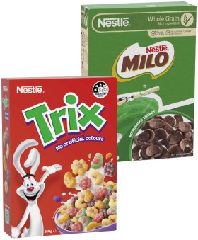 Nestle-Milo-Cereals-330-350g-or-Trix-310g-Selected-Varieties on sale