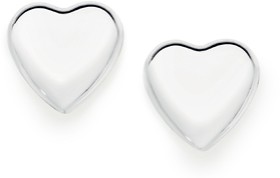 Sterling+Silver+8mm+Puff+Heart+Studs