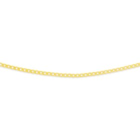 9ct+Gold+45cm+Solid+Curb+Chain