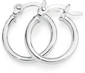 Sterling+Silver+2x10+Polished+Tube+Hoops