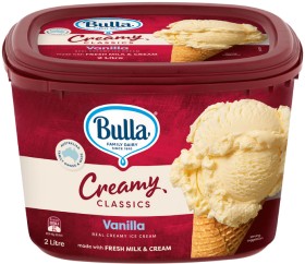 Bulla+Creamy+Classics+Ice+Cream+2+Litre+Selected+Varieties