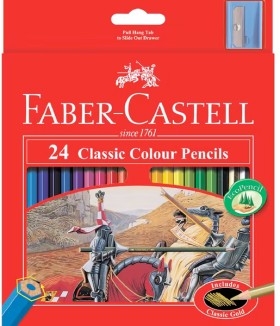 Faber-Castell+Classic+Coloured+Pencils+24+Pack