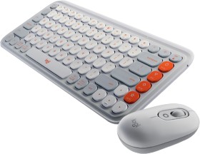 Logitech+POP+Icon+Keyboard+and+Mouse+Combo+Off+White