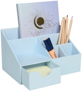 Otto+Pastel+Desk+Organiser+Blue