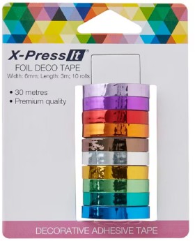 X-Press+It+Foil+Tape+6mm+x+3m+10+Pack