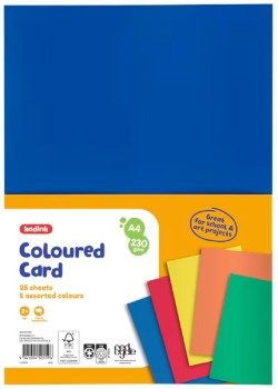 Kadink-A4-Coloured-Card-25-Pack on sale