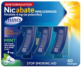 Nicabate+Mini+Lozenges+Mint+4mg+60+Pack