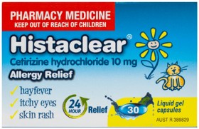 Histaclear+Allergy+Relief+30+Liquid+Gel+Capsules