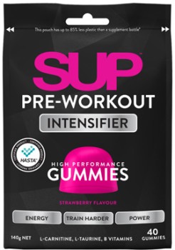 SUP+Pre-Workout+Gummies+Strawberry+Flavour+40+Pack