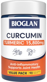 Bioglan+Curcumin+Turmeric+15%2C800mg+Value+Pack+90+Tablets