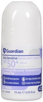 Guardian+Kids+Sensitive+Sunscreen+Lotion+SPF+50%2B+Roll-On+75mL