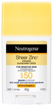 Neutrogena%26reg%3B+Sheer+Zinc%26reg%3B+Mineral+Sunscreen+Stick+SPF+50+42g