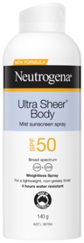 Neutrogena%26reg%3B+Ultra+Sheer%26reg%3B+Body+Mist+Sunscreen+Spray+SPF+50+140g