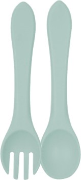 Guardian+Silicone+Spoon+%26amp%3B+Fork+Set+-+Seafoam