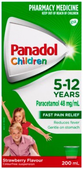 Panadol+Children+5-12+Years+Strawberry+Flavour+200mL