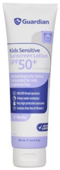 Guardian+Kids+Sensitive+Sunscreen+Lotion+SPF+50%2B+125mL