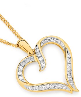 Alora-10ct-Gold-12-Carat-TW-Lab-Grown-Diamond-Open-Heart-Pendant on sale