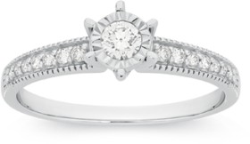 9ct-White-Gold-Diamond-Ring on sale