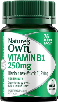 Nature%26rsquo%3Bs+Own+Vitamin+B1+250mg+75+Tablets