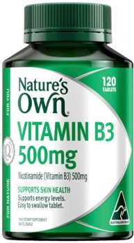 Nature%26rsquo%3Bs+Own+Vitamin+B3+500mg+120+Tablets