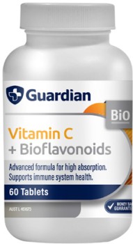 Guardian+Vitamin+C+%2B+Bioflavonoids+60+Tablets