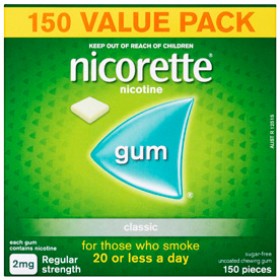 Nicorette+Gum+2mg+Regular+Strength+Classic+150+Pieces