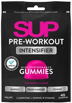 Sup+Pre-Workout+Gummies+Strawberry+Flavour+40+Pack