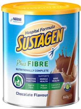 Sustagen+Hospital+Formula+Plus+Fibre+Chocolate+Flavour+840g