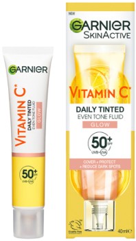 Garnier+Skin+Active+Vitamin+C+Daily+Tinted+Even+Tone+Fluid+SPF+50%2B+40mL