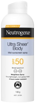 Neutrogena%26reg%3B+Ultra+Sheer+Body+Mist+Sunscreen+Spray+SPF+50+140g