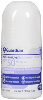 Guardian+Kids+Sensitive+Sunscreen+Lotion+SPF+50%2B+Roll-On+75mL