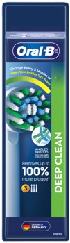 Oral-B+Deep+Clean+Electric+Toothbrush+Refills+3+Pack