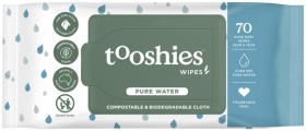 Tooshies+Biodegradable+Baby+Wipes+Pure+Water+70+Pack