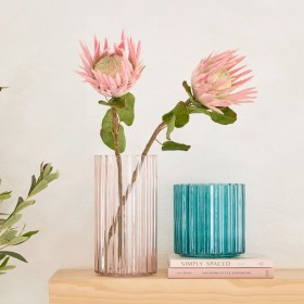 Lola+Dusty+Pink+Glass+Vase+by+Habitat