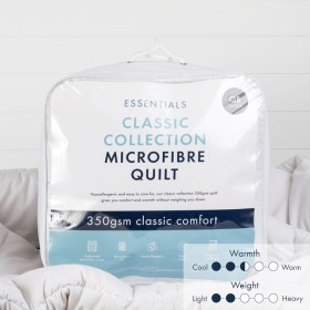 Classic+Collection+350gsm+Microfibre+Quilt+by+Essentials