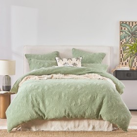 Leti+Palm+Quilted+Quilt+Cover+Set+by+Habitat