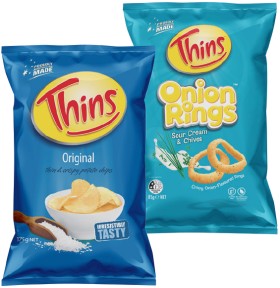 Thins+Chips+150%E2%80%91175g+or+Onion+Rings+85g+Selected+Varieties