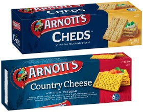 Arnott%26%23039%3Bs+Country+Cheese%2C+Cheds+or+Sesame+Wheat+Crackers+250g