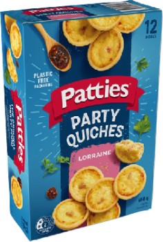 Patties+Party+Quiches%2C+Pies%2C+Pasties+or+Sausage+Rolls+12+Pack+Selected+Varieties