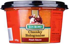 San+Remo+Fresh+Pasta+Sauce+400%E2%80%91425g+Selected+Varieties