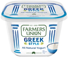 Farmers+Union+Greek+Style+Yogurt+1kg+Selected+Varieties