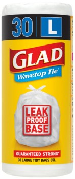 Glad+Wavetop+Tie+Garbage+Bags+20%E2%80%9140+Pack+Selected+Varieties