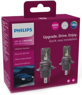 Philips+6000K+Ultinon+Access+2500+LED+Headlight+Globes